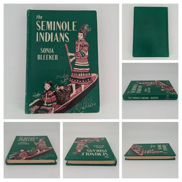 VTG Books Native Americans Bleeker Seminole Chippewa Indians Ex-Library 1950s - Picture 2 of 8